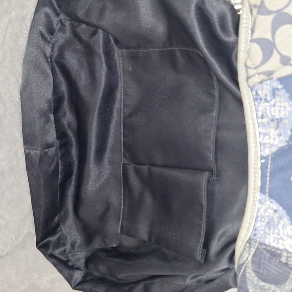 Coach Poppy Denim Patchwork Hobo - Picture 10 of 14